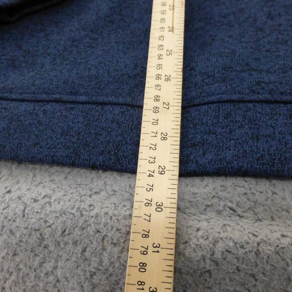 Eddie Bauer Sweater Mens XL 1/4 Button Pullover Hiking Outdoor Camp Blue - Picture 8 of 10